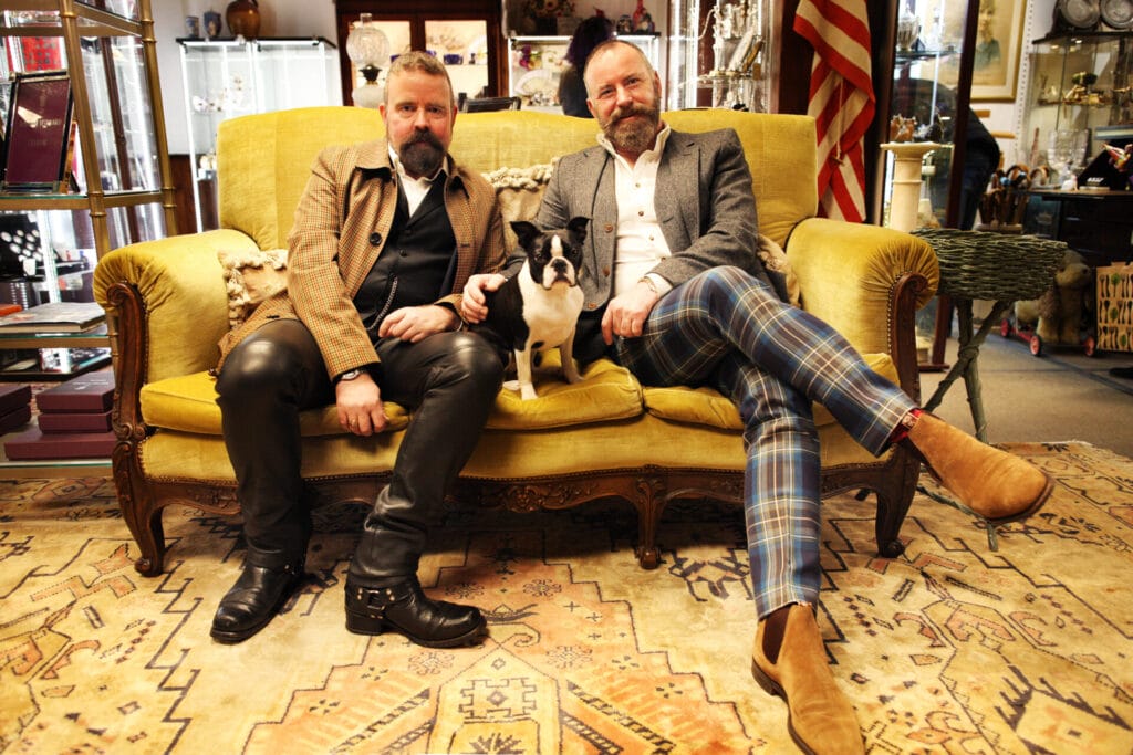 Sherborne Antiques market owners Philip Traves and Craig Wharton