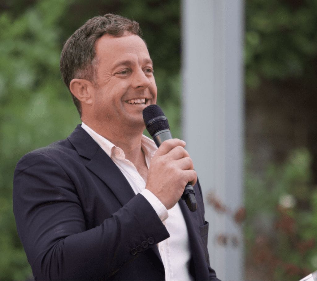 Ballet Under The Stars Matt Brady at his opening night speech